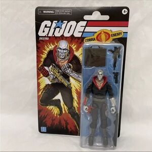 Hasbro G.I. Joe Destro Retro Carded 6 in Action Figure New In Hand